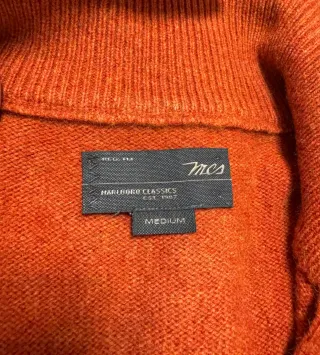 Jersey Marlboro Classics Lana Media Cremallera