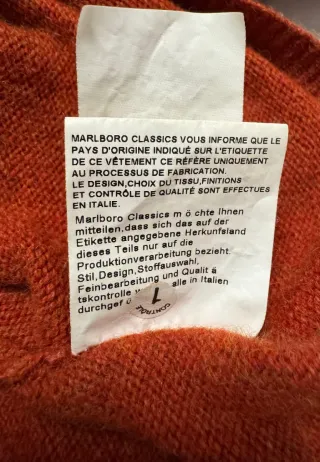 Jersey Marlboro Classics Lana Media Cremallera