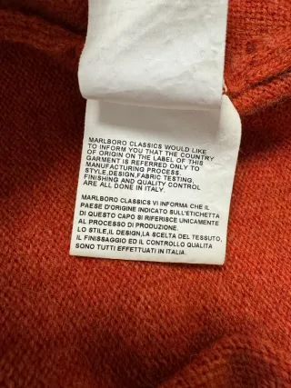Jersey Marlboro Classics Lana Media Cremallera