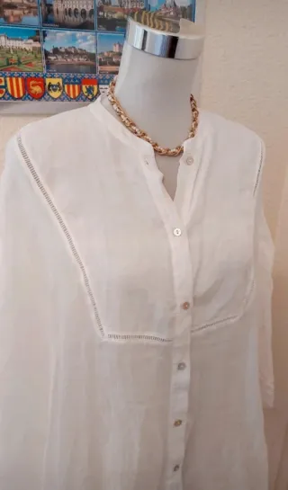 Túnica Massimo Dutti Blanca