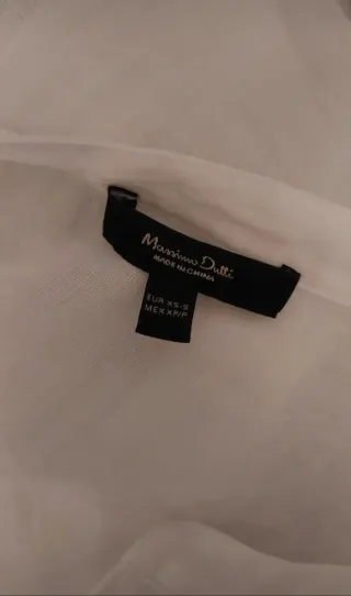 Túnica Massimo Dutti Blanca