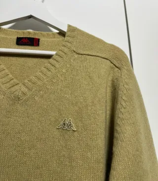 Jersey Kappa Cuello Pico Lana Vintage Talla L