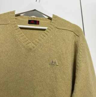 Jersey Kappa Cuello Pico Lana Vintage Talla L