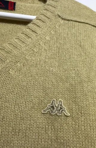 Jersey Kappa Cuello Pico Lana Vintage Talla L