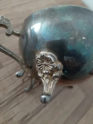 Zuccheriera metallica vintage anni '30-'40