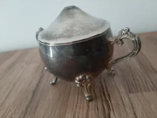 Zuccheriera metallica vintage anni '30-'40