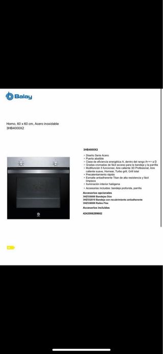 Conjunto Electrodomésticos Balay Inox