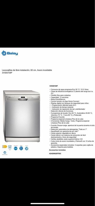 Conjunto Electrodomésticos Balay Inox