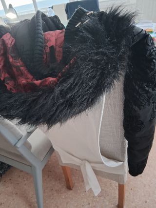 Chaqueta Desigual Bordada Negra Talla S