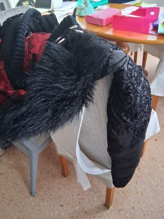 Chaqueta Desigual Bordada Negra Talla S