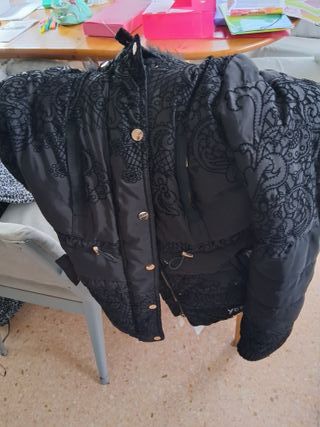 Chaqueta Desigual Bordada Negra Talla S