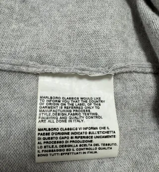 Jersey Marlboro Classics Cuello Pico Lana Talla M