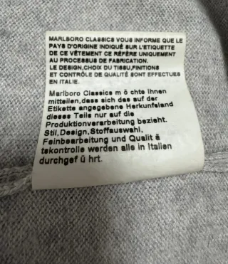 Jersey Marlboro Classics Cuello Pico Lana Talla M