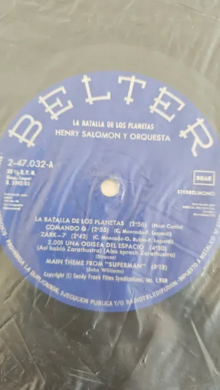 La Batalla de los Planetas Disco Vinilo.