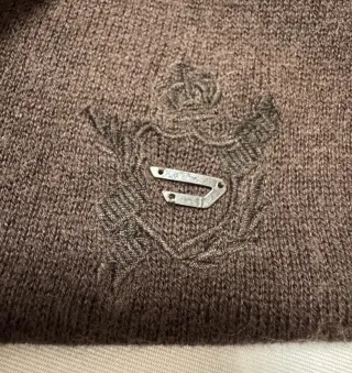 Jersey Diesel Cuello Pico Talla XL Algodón y Lana