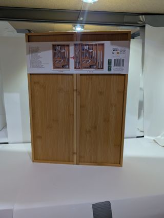 alpina Organizador Cajones - Cubertos para Cajon Cocina Extensible 46x34-56,5x6 cm - Caja Organizadora para Utensilios hasta 8 C