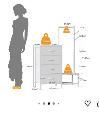 Cómoda pequeña para dormitorio