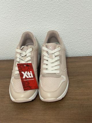 Zapatillas XTI Mujer Talla 37 Rosa y Dorado