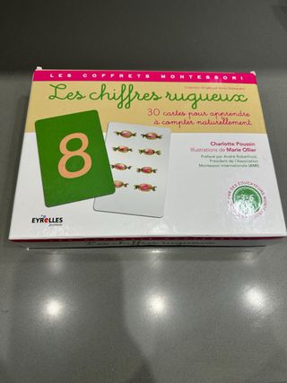 Tarjetas Montessori Números Rugosos