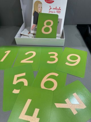 Tarjetas Montessori Números Rugosos