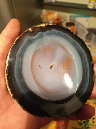 Agata geode fetta