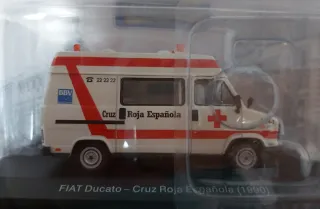 Fiat Ducato Cruz Roja 1/43 Miniatura Altaya IXO