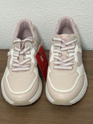Zapatillas Xti Talla 37 Mujer Rosa y Dorado