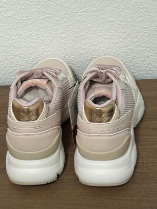 Zapatillas Xti Talla 37 Mujer Rosa y Dorado
