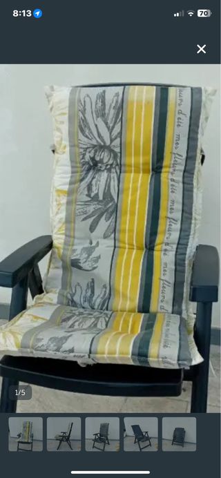 Cojines para silla tumbona