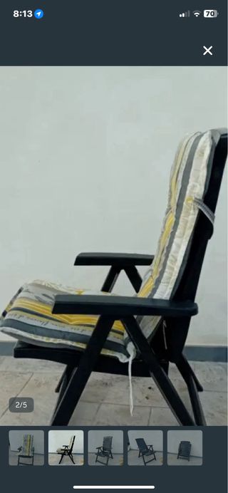 Cojines para silla tumbona