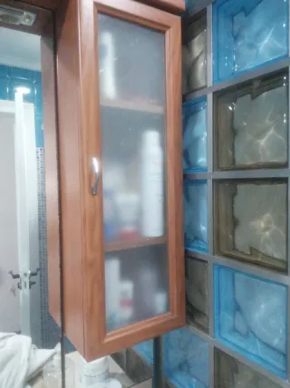 Mueble baño lavabo espejo con luz