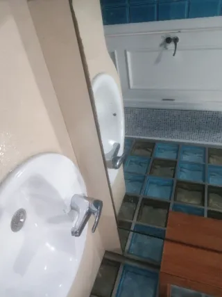 Mueble baño lavabo espejo con luz