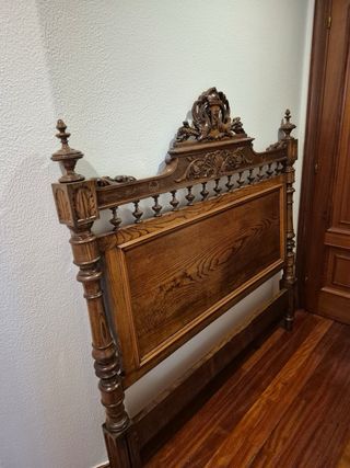 Cabecero Madera Maciza Vintage Años 30/40