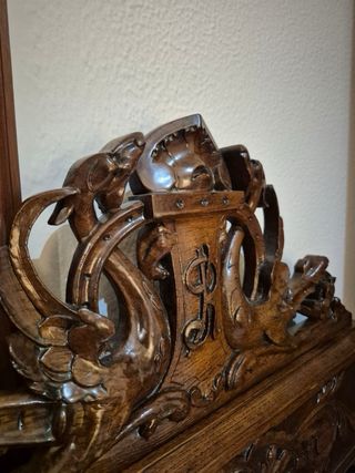 Cabecero Madera Maciza Vintage Años 30/40