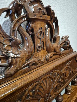 Cabecero Madera Maciza Vintage Años 30/40