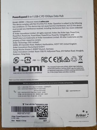 Hub USB-C Anker PowerExpand 8-em-1 PD 10Gbps (Novo