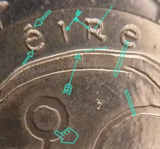 2€ Éire 1999-2009 Conmemorativa ERROR