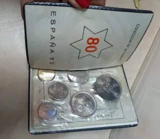 Lote monedas España MUNDIAL'82 y Boda Reyes