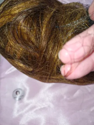 Peluca cabello humano 80cm