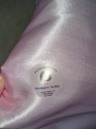 Peluca cabello humano 80cm