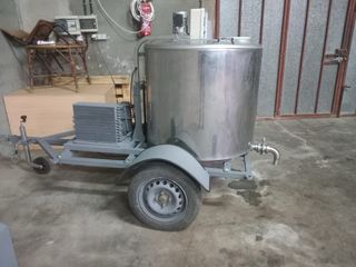 Depósito enfriador con carro