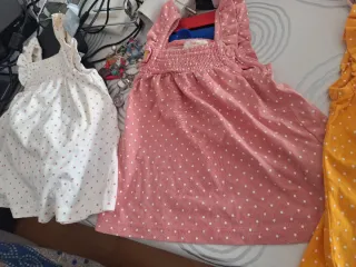 2 Camisetas Tirantes Bebé 6 Meses Lunares