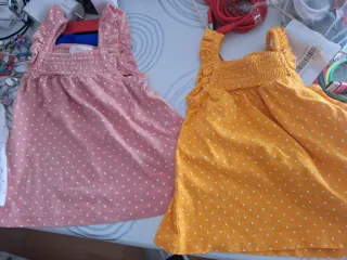 2 Camisetas Tirantes Bebé 6 Meses Lunares