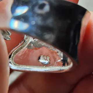 Anillo Plata 925 Ajustable Prehnita