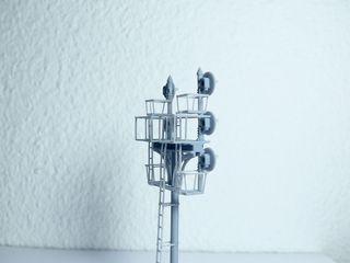 Semáforo Ferrocarril Escala HO para Maqueta Trenes