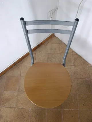 Sillas plegables metal y madera