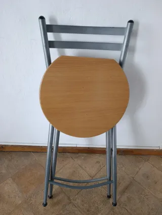 Sillas plegables metal y madera