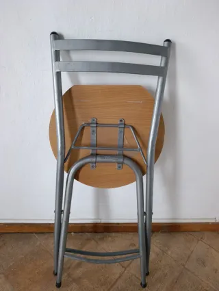 Sillas plegables metal y madera