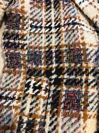 Abrigo Desigual oversize cuadros