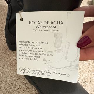 Botas de agua UNISA negras